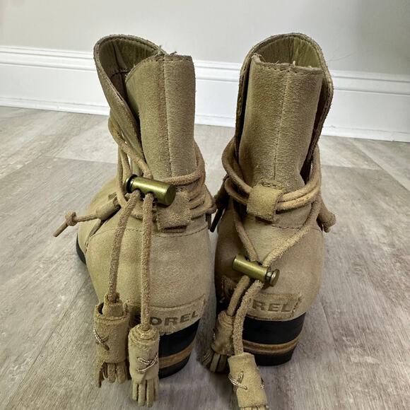 Sorel Farah Suede Short Boots Size 6.5 - Picture 3 of 8